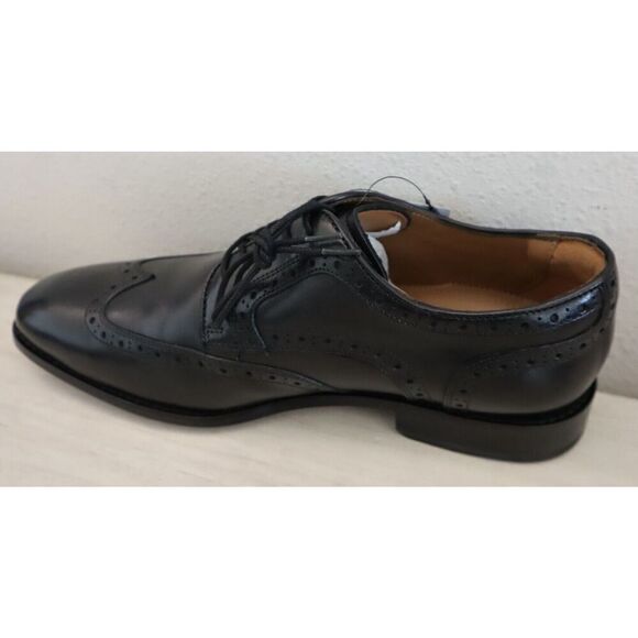 Florsheim 12198-001 Men's Sz 9W Black Leather Conetta Wing Tip Oxfords - Picture 7 of 13